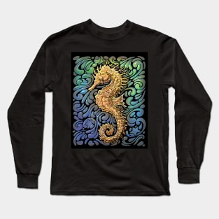 Glowy Seahorse Long Sleeve T-Shirt